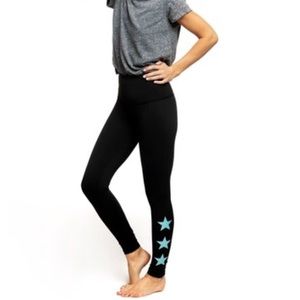 Strut This Star Ankle Teal Leggings
